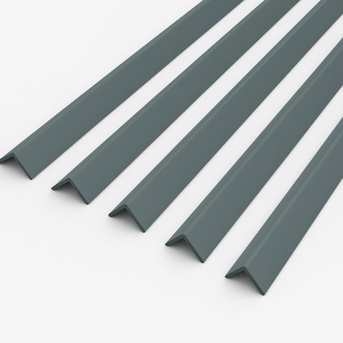 5 x Anthracite Grey Rigid Angle 40mm x 40mm x 1  Metre  ^