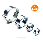 4 x W1 Double Ear Clamps  [ 11 - 13mm ]       (0102) ^^