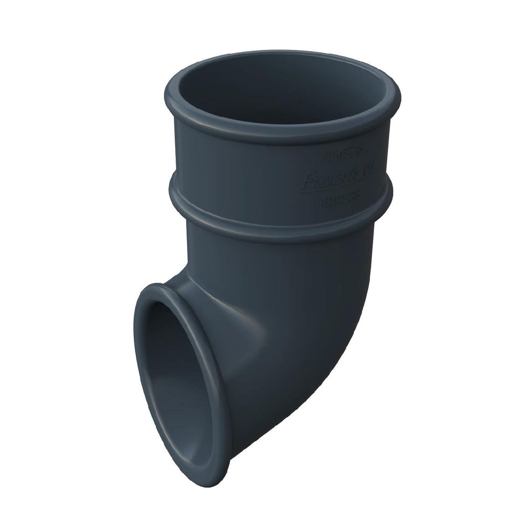 1 x Anthracite Grey Round Downpipe Shoe Freeflow
