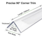 1 x 10x10mm Clear Angles x 1 meter