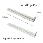 UPVC Plastic Fascia Board Straight Butt Joint White 300mm Round Edge Profile
