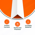 5 x White Rigid Angle 100mm x 100mm x 1  Metre  ^