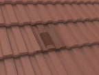 Manthorpe Antique Red Mini Castellated Tile Vent with Adaptor Kit for Clay and Concrete Tile Roofs