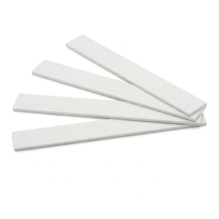 4 x 75mm White PVC Flat Bar x 1 Metre