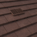 Manthorpe Brown Plain In Line Roof Tile Vent & Pipe Adaptor / for concrete and clay Tiles