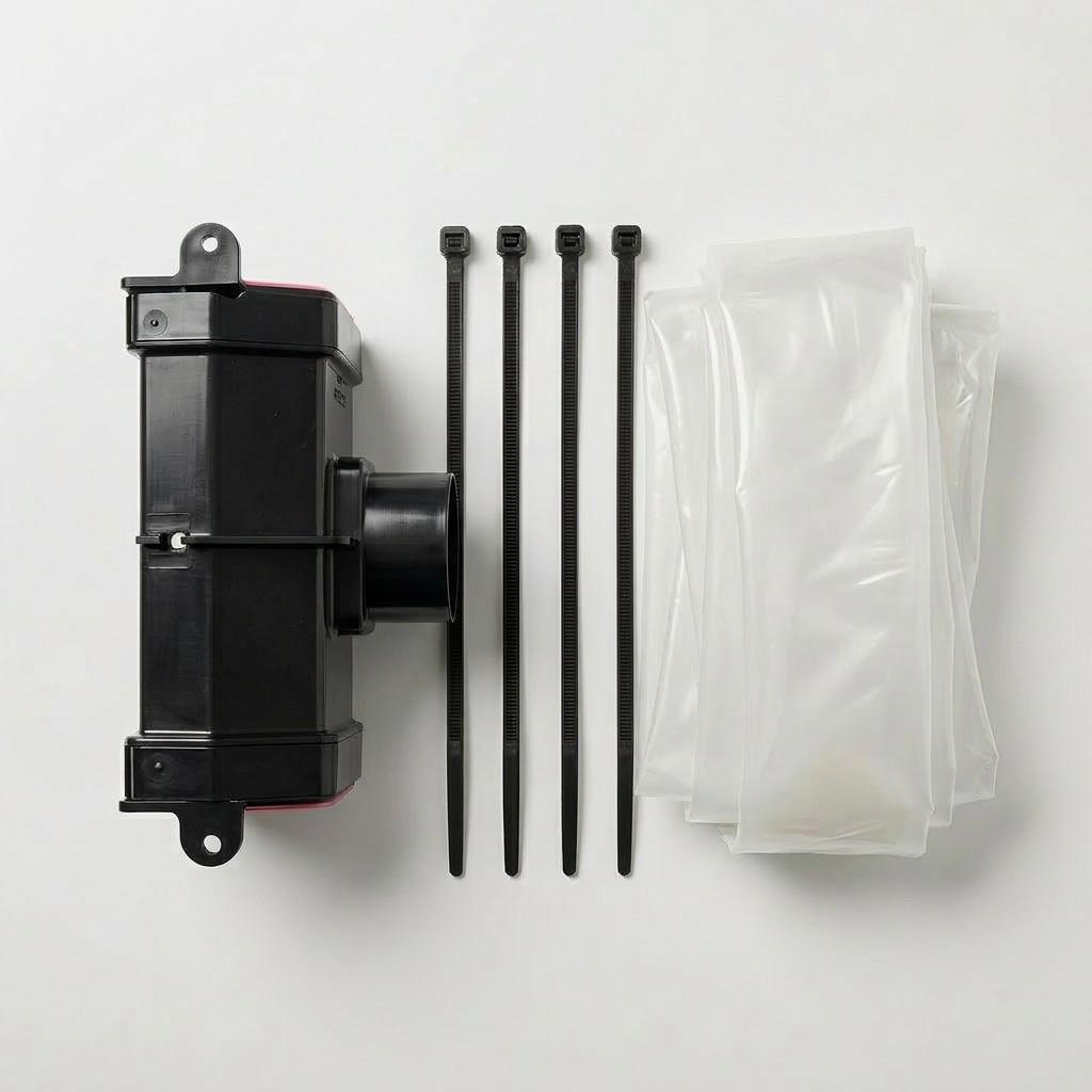 20m Squareline Gutter Running Outlet Kit