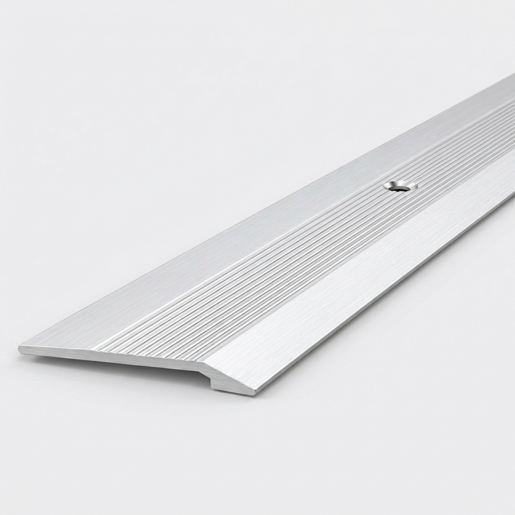2 x Aluminium Vinyl Edge Floor Transition Strip, 28mm x 6mm x 89.5cm DIY Low Profile Floor Trim for Finishing and Edge Protection