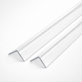 2 x 20x20mm Clear Angles x 1 Metre