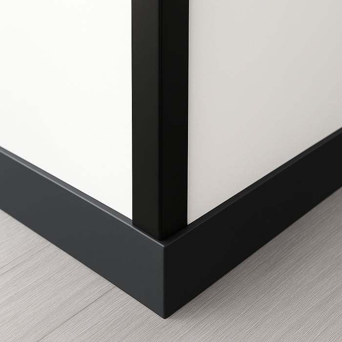 10 Pack Black 1 Metre UPVC Plastic Rigid Angle 10 x 10mm Corner Cover Trim 90 Degree