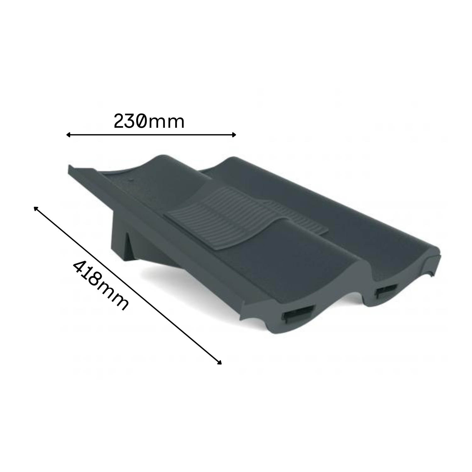 Manthorpe Grey Double Pantile Tile Vent