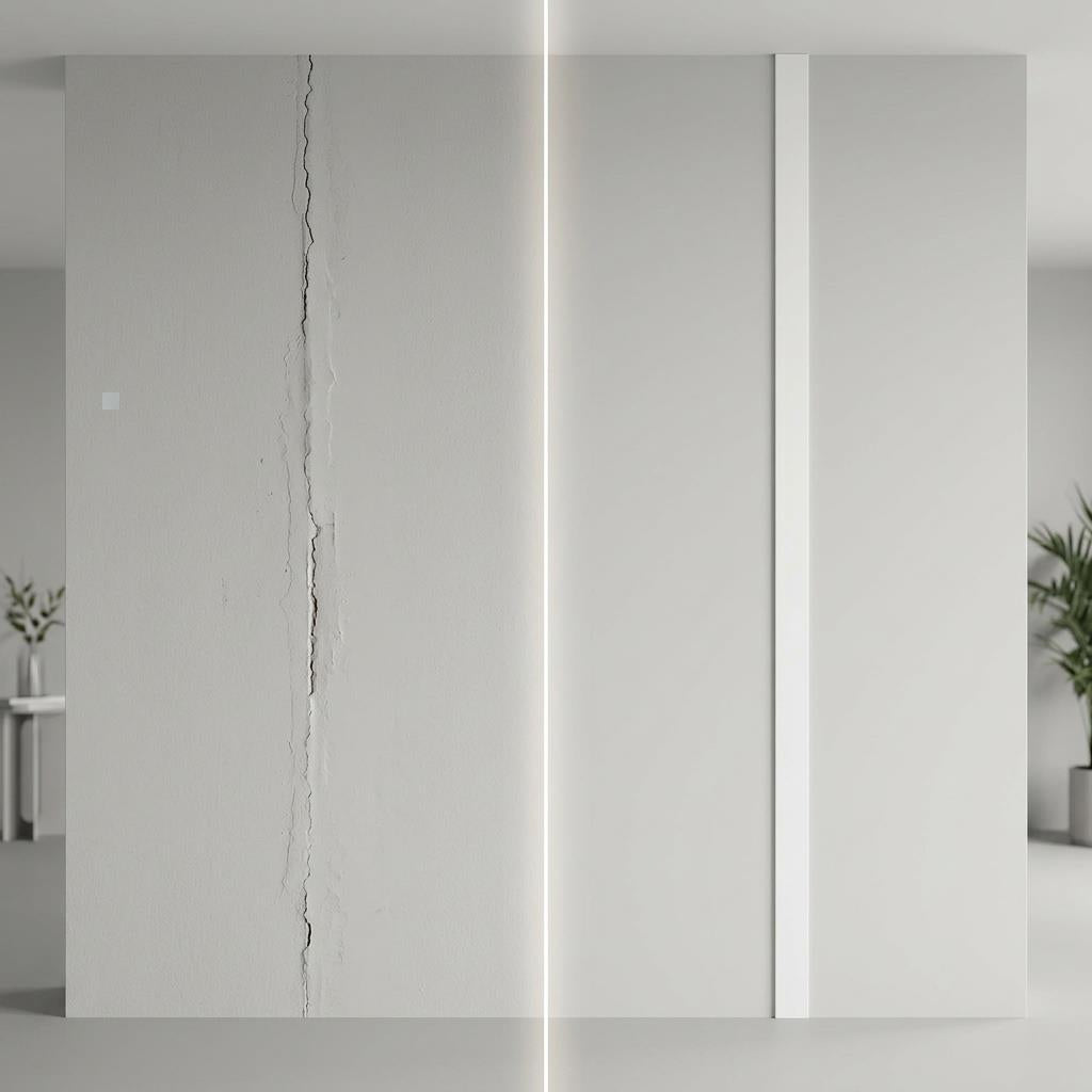 1 x 12mm White Adhesive Taped PVC Flat Bar x 1 Metre