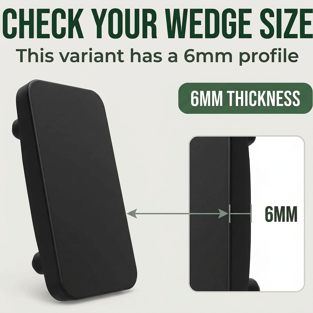 2 x 6mm Black Striker Plates