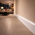2 Pack White uPVC D-Mould Trim 45mm x 1m