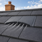 Interlocking Plain Roof Tile Vent - Red (With Pipe Adapter)