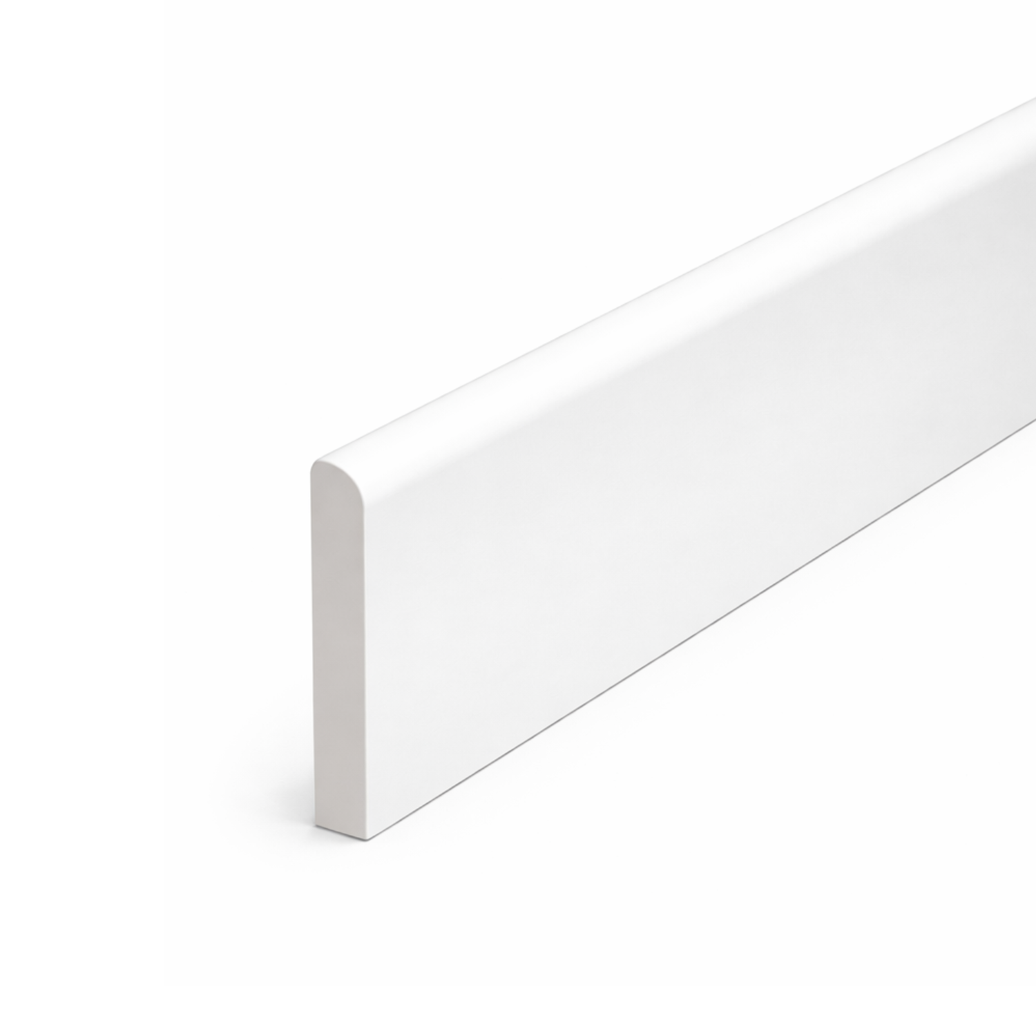 3 x White Plastic UPVC Trim 90mm x 1 Metre