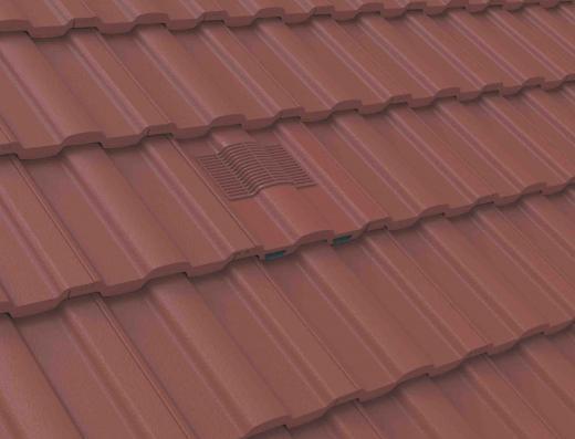 Manthorpe Antique Red Marley Ludlow Redland Sandtoft Castellated Roof Tile Vent & Adaptor