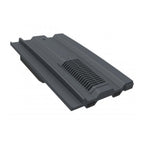 Manthorpe Slate Grey Mini Castellated Tile Vent with Adaptor Kit for Clay and Concrete Tile Roofs