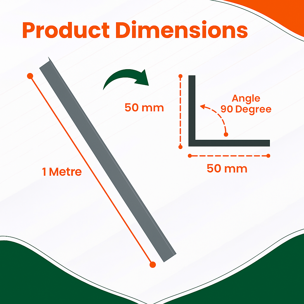 2 x Anthracite Grey Rigid Angle 50mm x 50mm x 1  Metre  ^