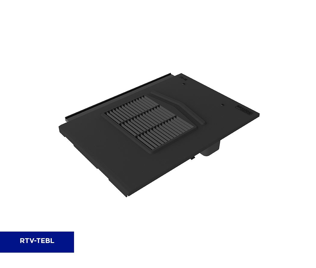 Timloc Black Thin Leading Roof Tile Vent with Adapter