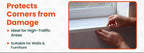 White Rigid Angle 10mm x 10mm x 1  Metre