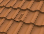 Manthorpe Terracotta Single Pantile Tile Vent with Adaptor Kit for Concrete Tile Roofs