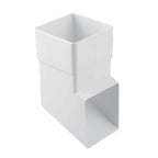 Freeflow White Square Downpipe Shoe for Rainwater Systems 1 Pack