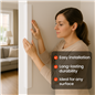 White 1 Metre UPVC Angle 25mm x 25mm Corner Trim