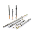 10 x Frame & Window Screw Fixings with Masonry Plugs