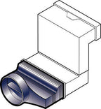 Ducting Adaptor for Underfloor Telescopic vent for 100mm Ducting