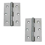 1 x Pair of 3 Inch (75mm) Steel Butt Door Hinges