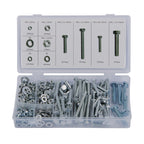 300 x Assorted Set Screw Bolts, Washers & Nuts