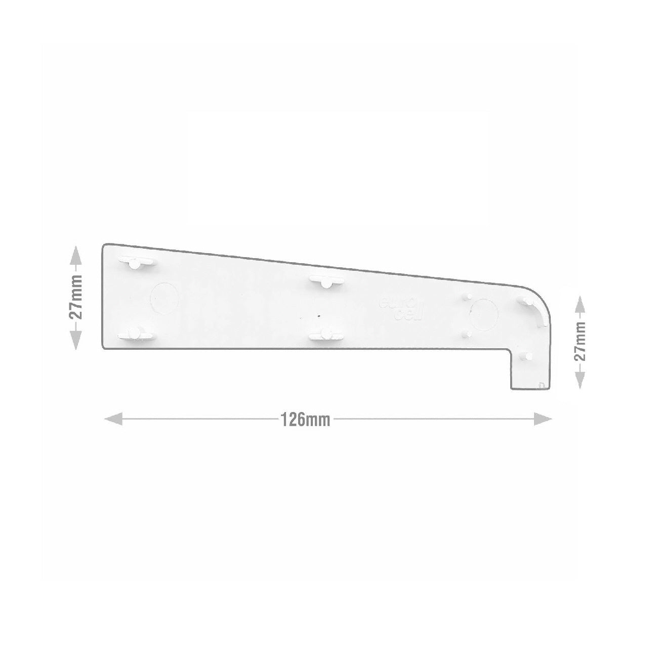 Window Cill End Caps fits 180mm Eurocell External Sills