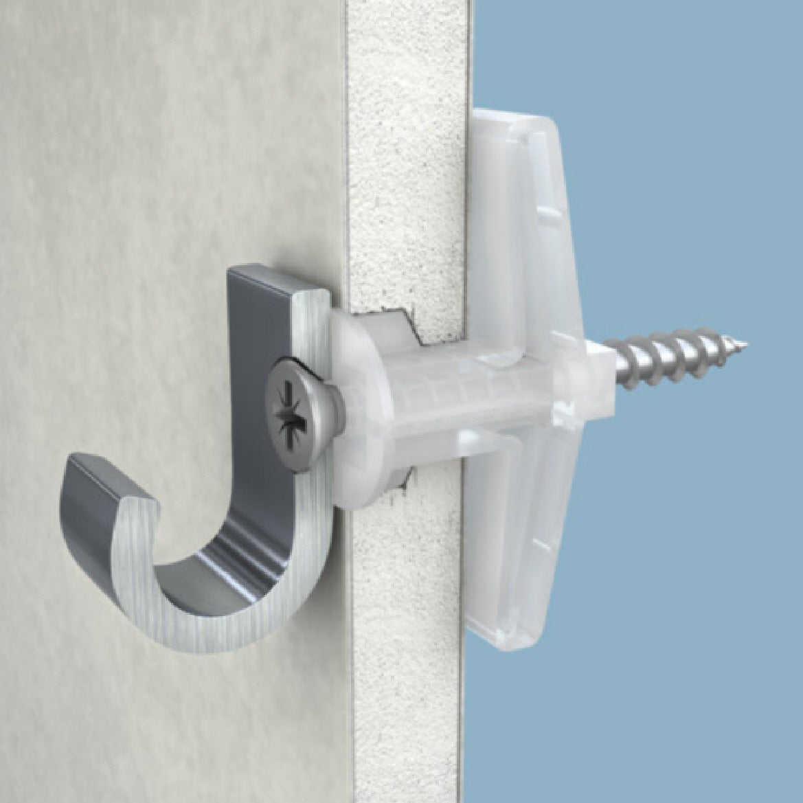 5 x Rawl Poly Toggles & Screws Hallow Plasterboard Wall Fixings