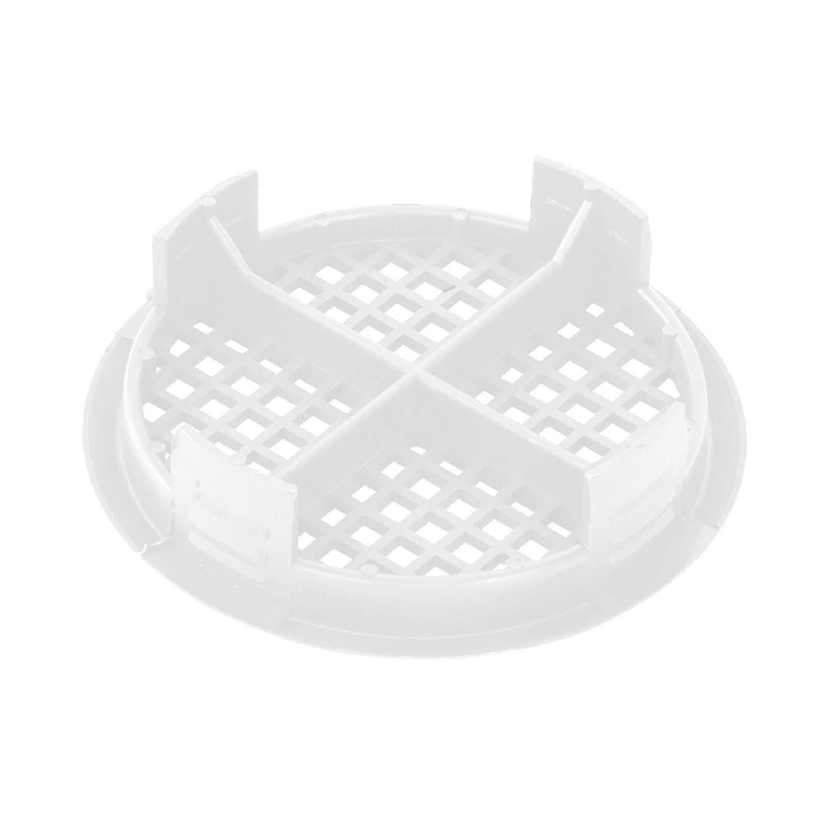 White Plastic 70mm Soffit Push Fit Air Vents