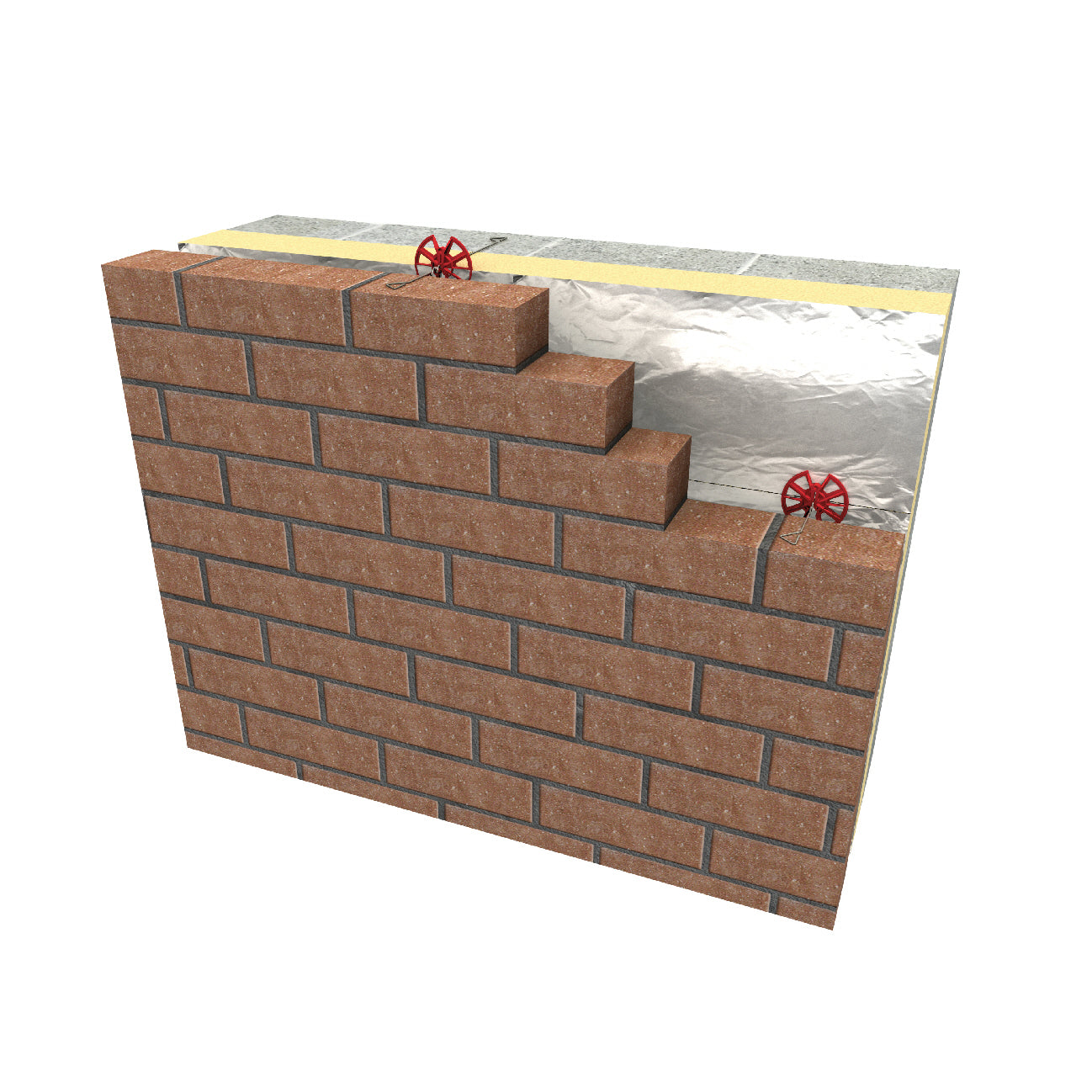 250 x Insulation Retaining Discs Cavity Wall Tie