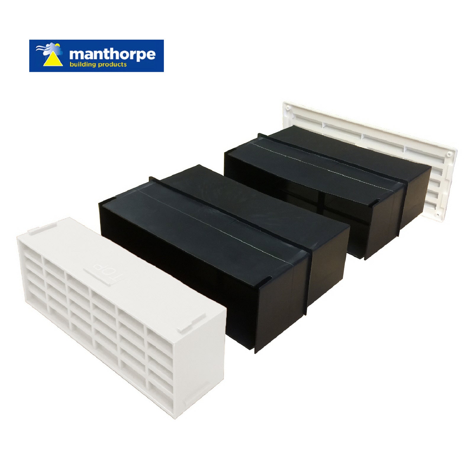 9" x 3" Manthorpe Extendable Combination Cavity Wall Sleeve Vent