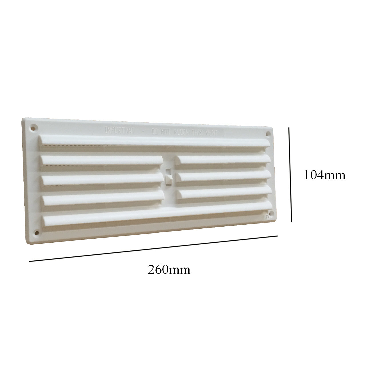 9" x 3" White Adjustable Air Vent Louvre Grille Cover Hit & Miss