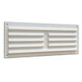 9" x 3" White Louvre Air Vent Grille with Removable Flyscreen Cover