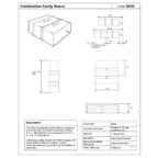 9" x 9" Manthorpe Extendable Combination Cavity Wall Sleeve Vent