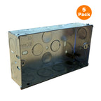 Metal Back Box 35mm Flush Wall Pattress 1 & 2 Gang