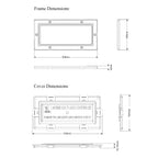 Grey Framed Flood Water Defence Protection Airbrick Cover