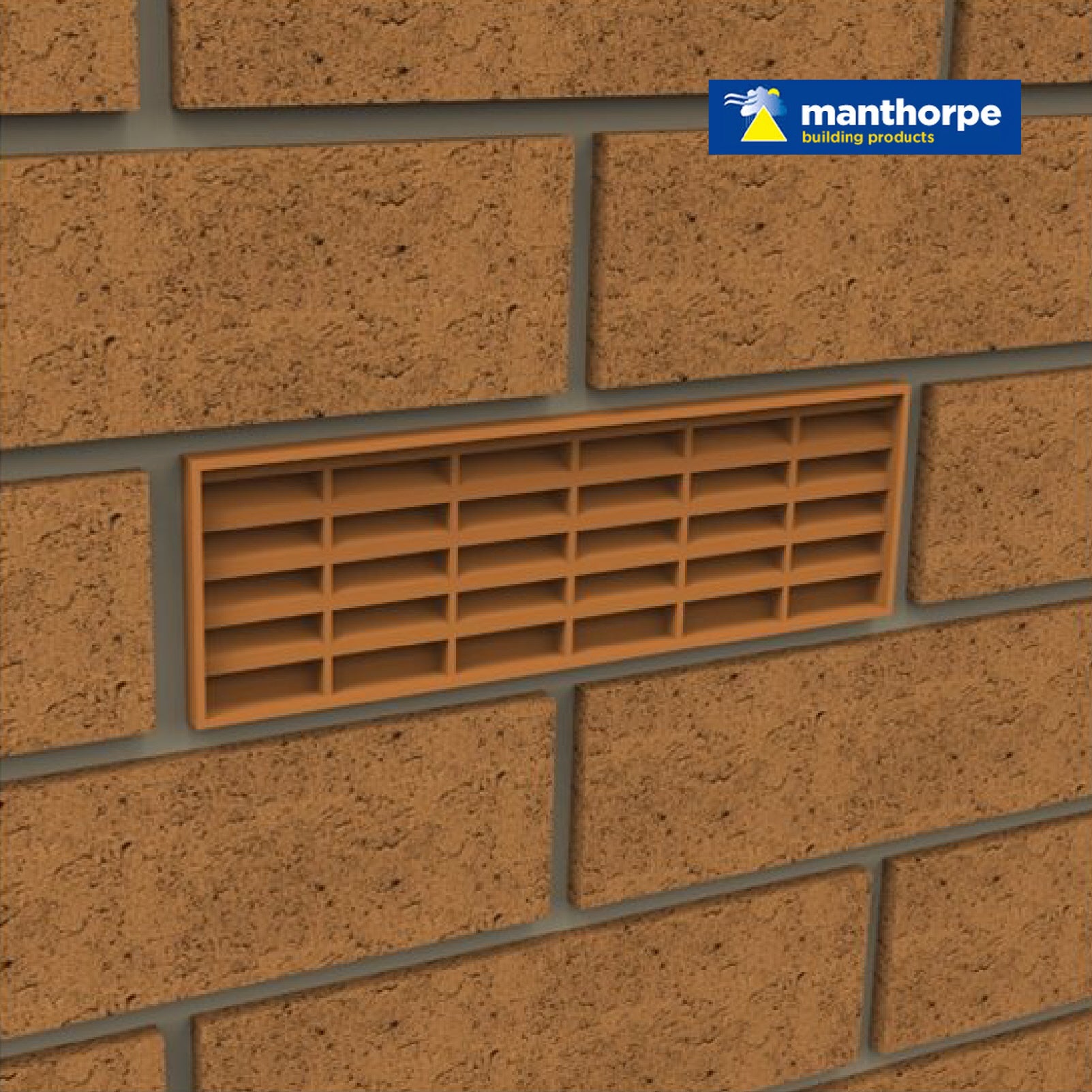 Manthorpe Blue/Black Interlocking Air Brick Vents