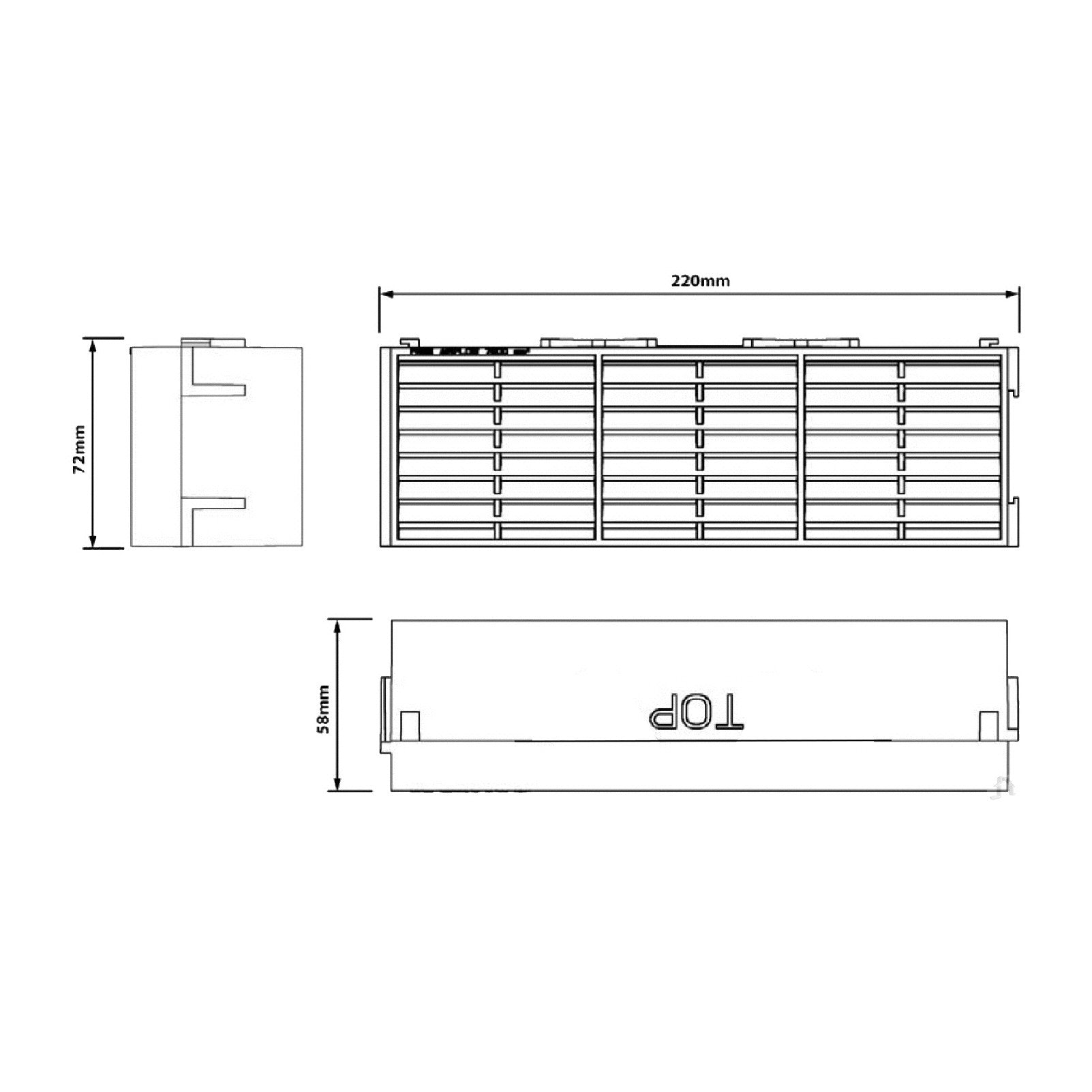 Manthorpe White Interlocking Air Brick Vents