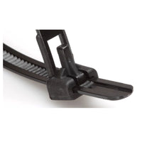 100 x Black Releasable Cable TiesSize: 300 x 7.6mm