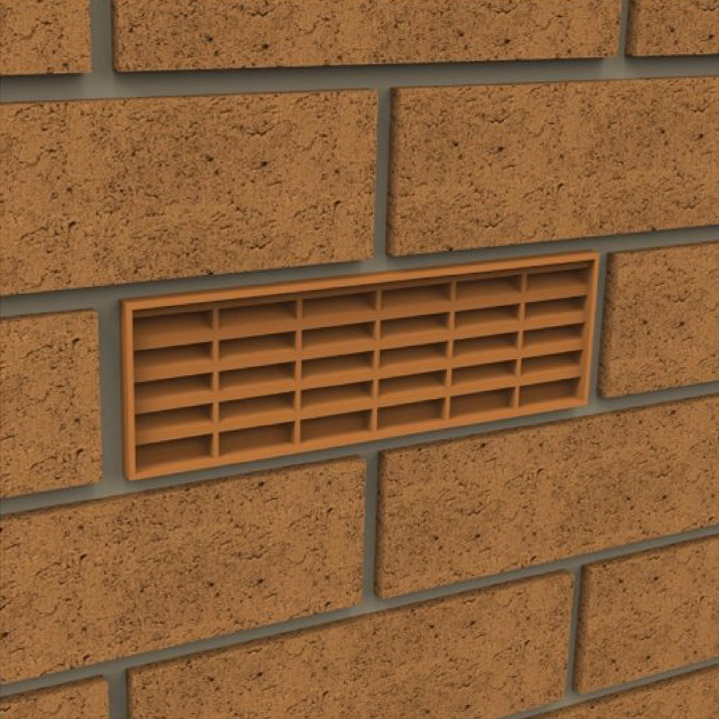 Black Combination Air Brick Vents 9" x 3" for Air Flow Ventilation