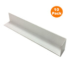 10 x Fascia Board Corner Joints White 300mm Square Edge Profile