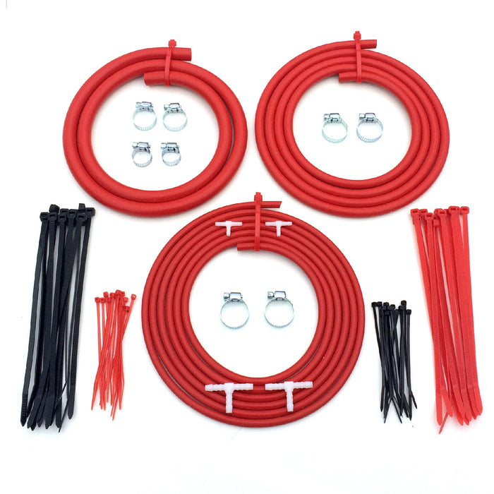 Universal Motorsport Engine Bay Red Silicone Hose Dress Up Kit