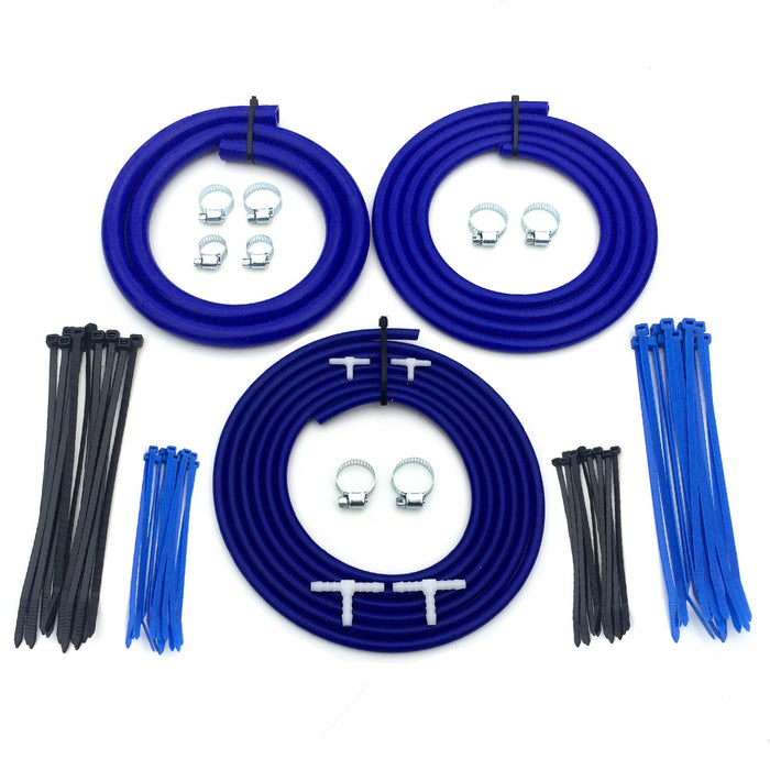 Universal Motorsport Engine Bay Blue Silicone Hose Dress Up Kit