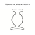 50 x Assorted Tool Spring Terry Clips in Storage Box