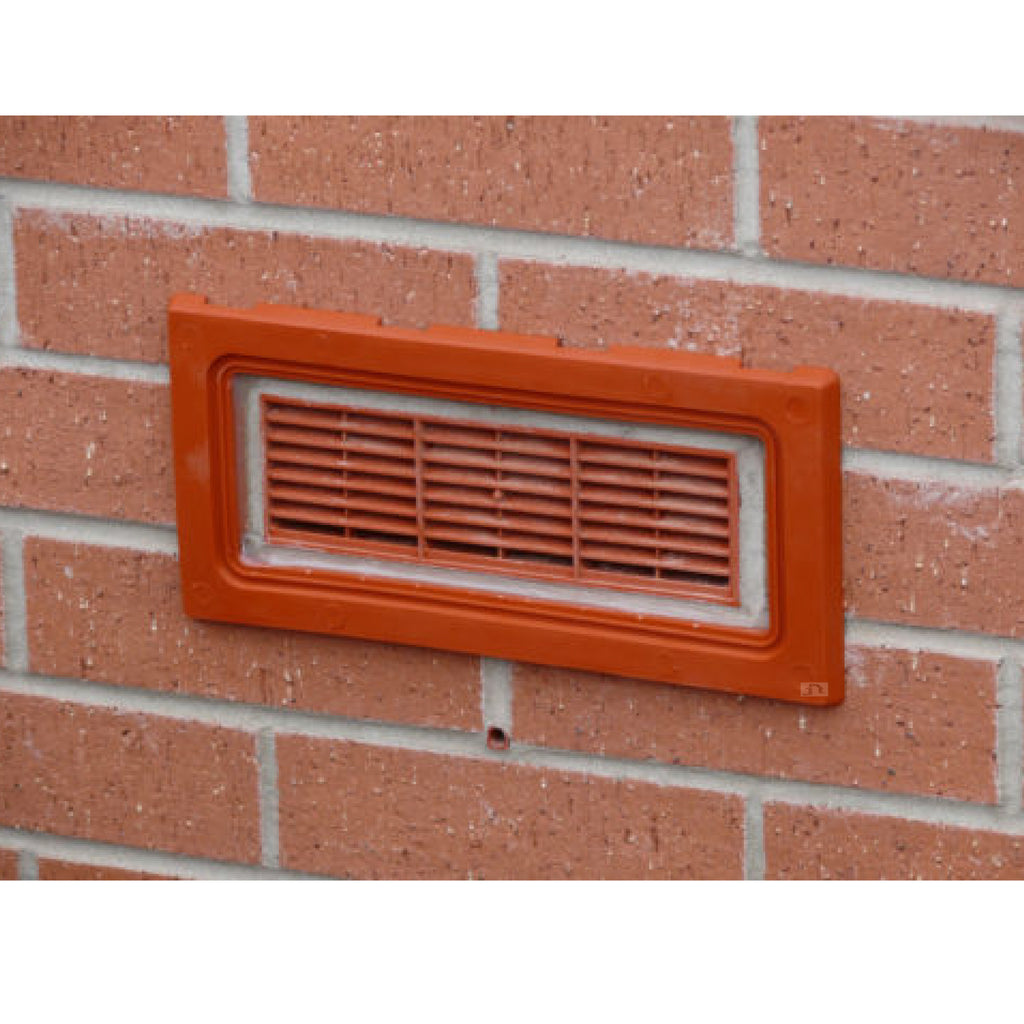 Buff Framed Flood Water Defence Protection Airbrick Cover